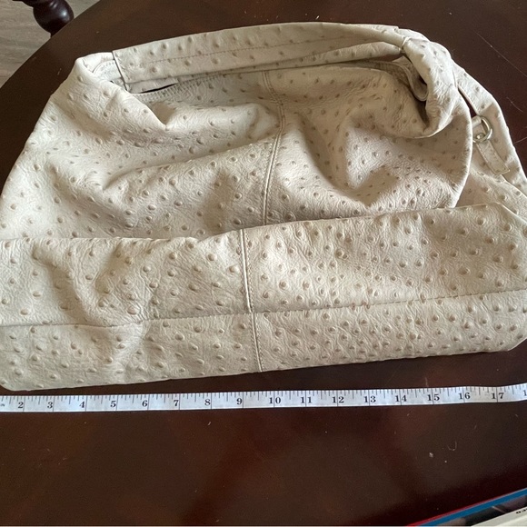 Furla Ostrich 💯 % Leather Hobo Bag - Picture 7 of 11